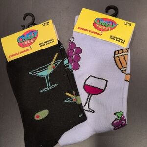 Women's Wine And Cocktail Crew Socks
